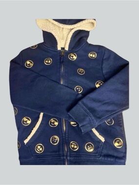 Land’s End Unisex Emoji-Face Sherpa Sweatshirt Jackets